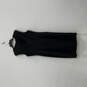 Womens Black Sleeveless Round Neck Back Zip Knee Length Bodycon Dress Sz 10 image number 2