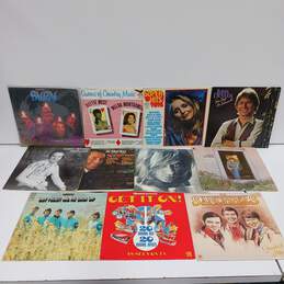 Bundle of 11 Assorted Vinyl Record Albums