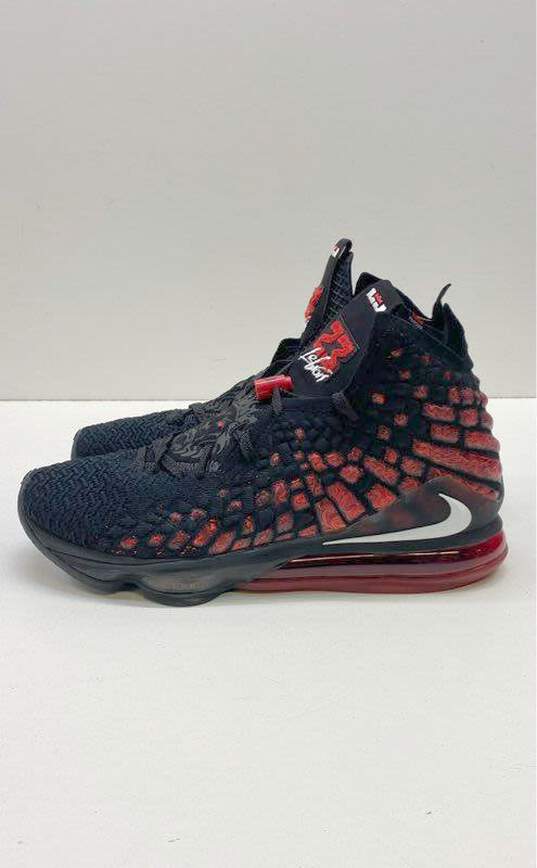 Nike LeBron 17 Sneakers Black Infrared 11.5 image number 2