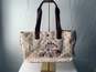 Authentic Certified Women's Tote, Beige w/Rossetts image number 1