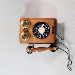 Oak Wall Mounted Telephone