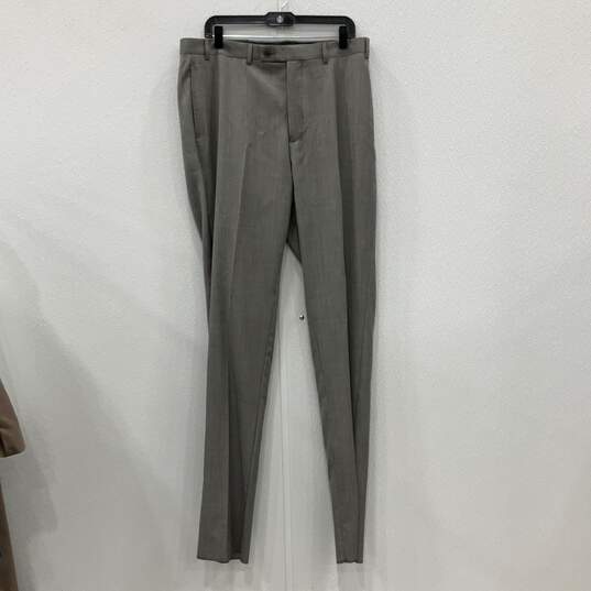 Calvin Klein NWT Mens Gray Long Sleeve Blazer & Pants 2 Piece Suit Set Size 42L image number 4