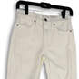NWT Womens White Denim Light Wash Hise Rise Bridgette Skinny Jeans Sz 4/27A image number 3
