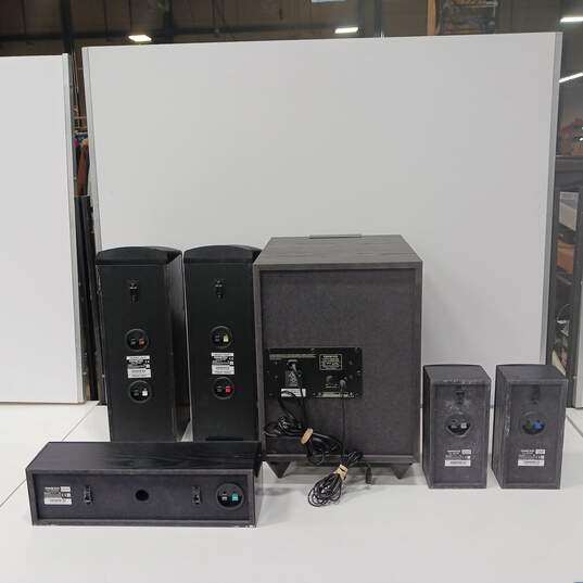6PC Onkyo Home Theater Speaker System Set Mod3el SKW-593 image number 2