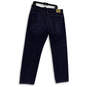 Mens Blue Denim Medium Wash 5 Pocket Design Straight Leg Jeans Size 36x32 image number 2