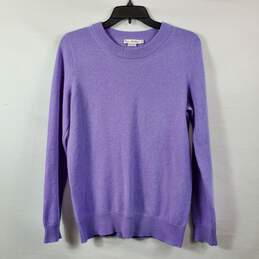 Enzo Mantovani Women Purple Cashmere Sweater M