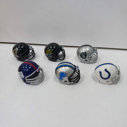 Lot of Miniature Football Helmets & Accessories Bundle image number 4