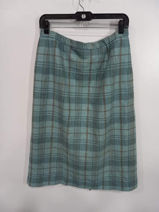 Pendleton Wool Plaid Skirt Women's Size 14 image number 1