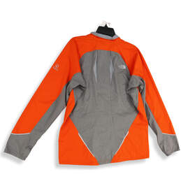 Mens Orange Long Sleeve Pockets Full-Zip Windbreaker Jacket Size Large alternative image
