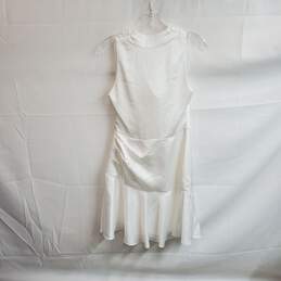 Milly White Nia Satin Cowl Dress WM Size 4 NWT alternative image
