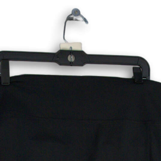 NWT Womens Black Flat Front Elastic Waist Pull-On Mini Skirt Size 3X image number 4