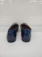 Blue Royal Patent Spikes Studs Punk Rock Mens Loafers Flats size-10 image number 4