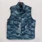 The North Face Blue Camouflage Puffer Vest Women's Size XXL image number 1