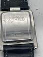 Womens W501 Silver Tone Leather Band Analog Quartz Wristwatch 26.3g image number 4