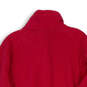 Womens Pink Logo Zipped Pockets Mock Neck Full-Zip Fleece Jacket Size 3X image number 4
