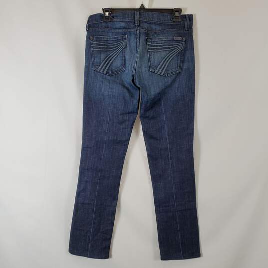 7 For All Mankind Women's Blue Jeans SZ 28 image number 5