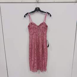 Women's bebe Pink Lacey Dress Sz 6 NWT alternative image