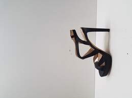 Vince Camuto Strappy Black Leather Heels  Size 9M alternative image