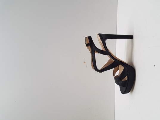 Vince Camuto Strappy Black Leather Heels  Size 9M image number 2