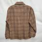 VTG Pendleton MN's 100% Virgin Wool Brown Plaid Button Long Sleeve Shirt Size M image number 2