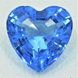 SCS Swarovski Renewal Gift 1997 Blue Heart Crystal Figurine In Box alternative image