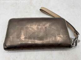 Michael Kors Womens Dark Silver Color Wallet alternative image
