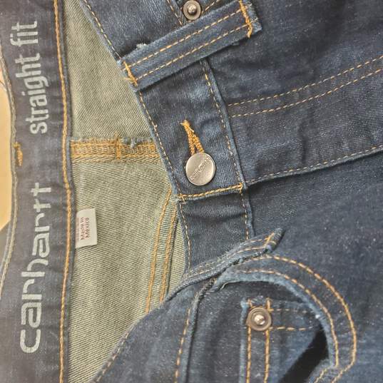 Carhartt Men Blue Jeans SZ 30X30 image number 4