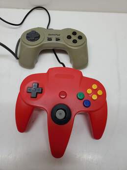 Set of 2 3rd Party Video Game Controllers for N64 and Sony Playstation