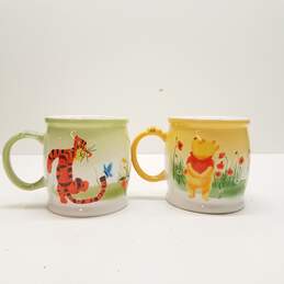 Disney Store Winnie the Pooh Watercolor Large Mugs Set of 2