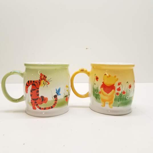 Disney Store Winnie the Pooh Watercolor Large Mugs Set of 2 image number 1