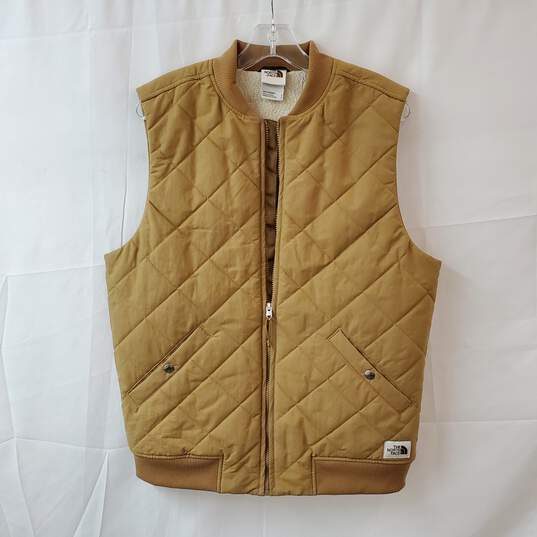 The North Face Mens Brown Quilted Vest Size S image number 1