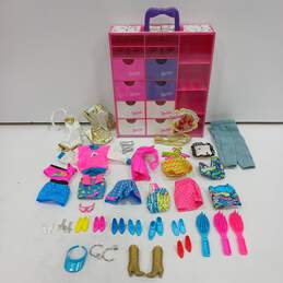 Bundle of Barbie Accessories & Storage Box