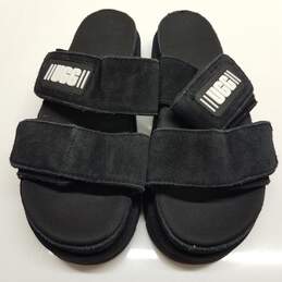 UGG Women's 'Greer' Black/White Strap Platform Sandals Size 8 alternative image