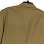 Mens Tan Notch Lapel Pockets Single Breasted Two Button Blazer Size 42R image number 4