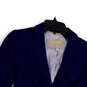 Womens Blue Notch Lapel Pockets Single Breasted Two Button Blazer Size 2P image number 3