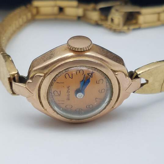 Vintage Bulova F467760 Stainless Steel Watch image number 2