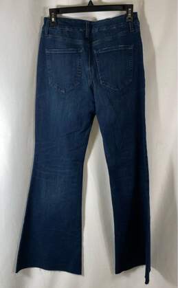 NWT Express Womens Blue 70's Mid Rise Ultra Hyper Stretch Flared Jeans Sz 6/8/10 alternative image