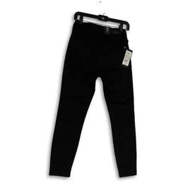 NWT Womens Black Denim Dark Wash Pockets Skinny Leg Jeans Size W26 L27 alternative image