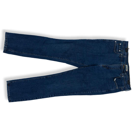 Womens 305 Blue Denim Medium Wash Mid Rise Straight Jeans Size 12M image number 1