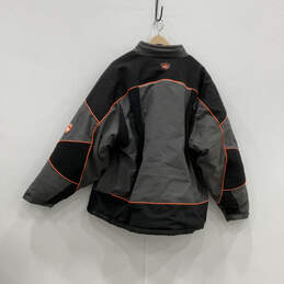 Mens Black Long Sleeve Pockets Insulated Full-Zip Windbreaker Jacket Sz 3XL alternative image