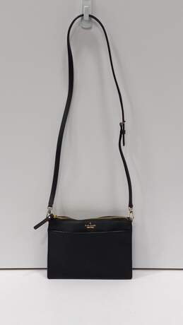 Kate Spade Black Cross-Grain Leather Crossbody/Shoulder Bag