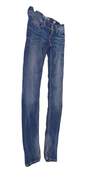 Womens Blue Stella Denim Medium Wash Pockets Straight Jeans Size 25 image number 3