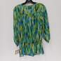 Ellen Tracy Women's Carnaval Embellished Neck Cinch Waist Blouse Top Size S NWT image number 2