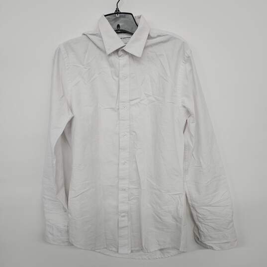 White Button Collared Dress Shirt image number 1