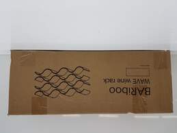 Opened BARiboo WAVE Wine Rack Black in Original Box UNTESTED