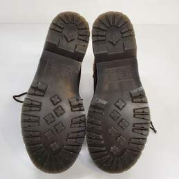 Dr Martens 1460 Serena Faux Fur Trim Brown Leather Boots Women's Size 8 alternative image