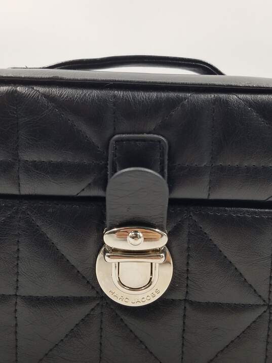 Authentic Marc Jacobs Black Quilted Vanity Trunk Bag image number 6
