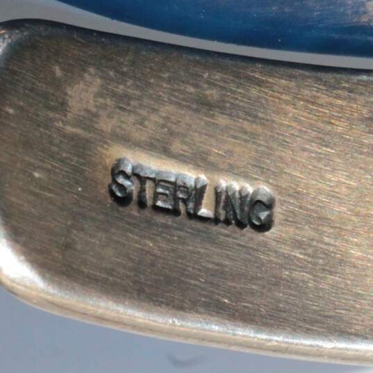 Artisan RB Signed Sterling Silver Horse Storyteller Cuff Bracelet - 18.00g image number 6