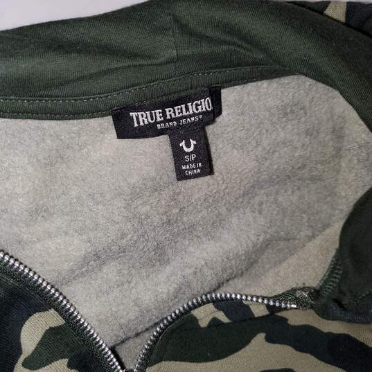 True Religion Full Zip Camo Hoodie Jacket Size S image number 3