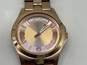 Authentic Womens Rose Gold Round Dial Stainless Steel Analog Wristwatch image number 3
